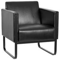 Sessel Bali Black - Schwarz, MODERN, Textil (67/78/71cm) - MID.YOU