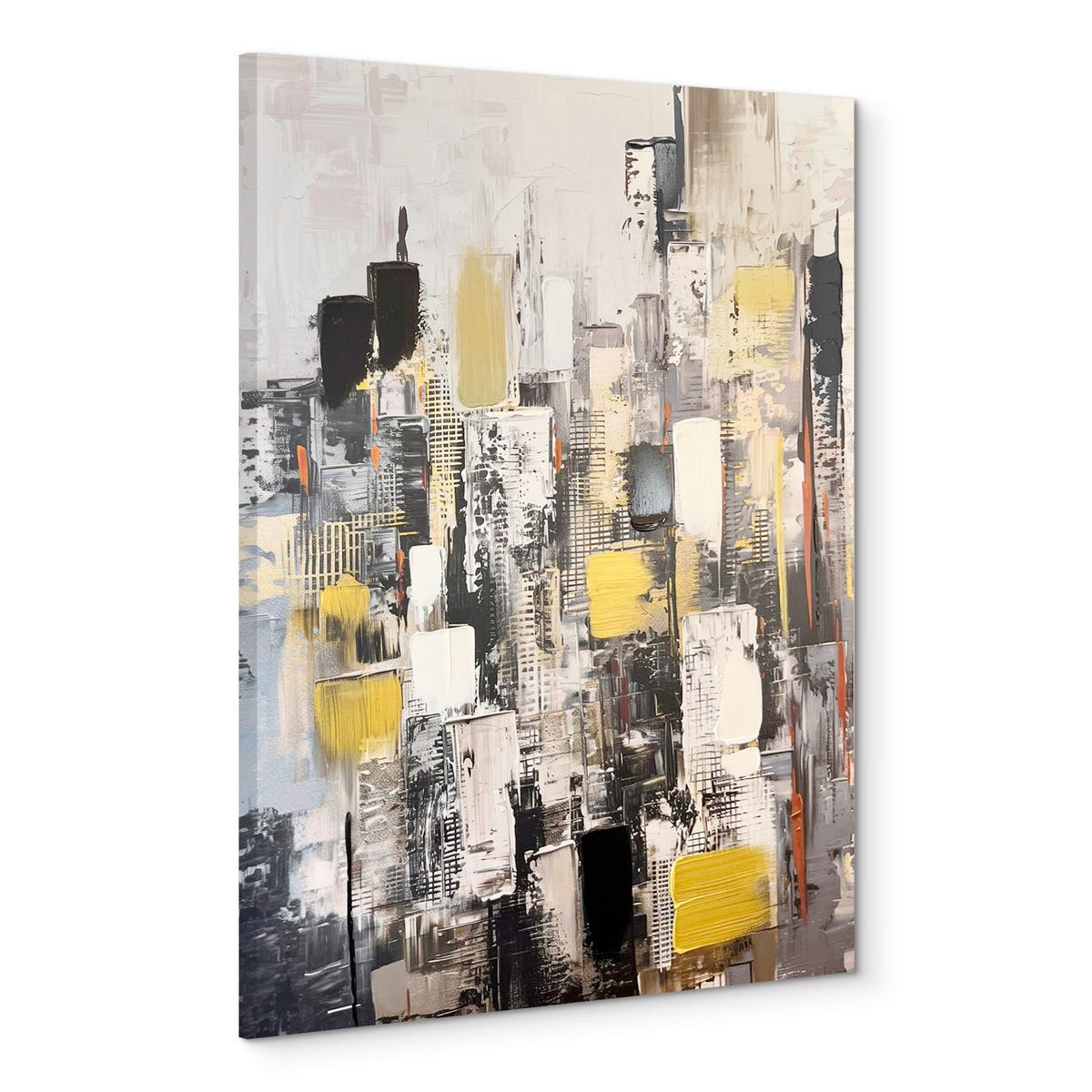 OBRAZ NA PLÁTNE CITYSCAPE - viacfarebná, Basics, drevo/textil (70/100cm)