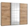 Schwebetürenschrank Mit Spiegel 300cm Level, Eiche - Eichefarben, MODERN, Holzwerkstoff (300/236/65cm) - MID.YOU