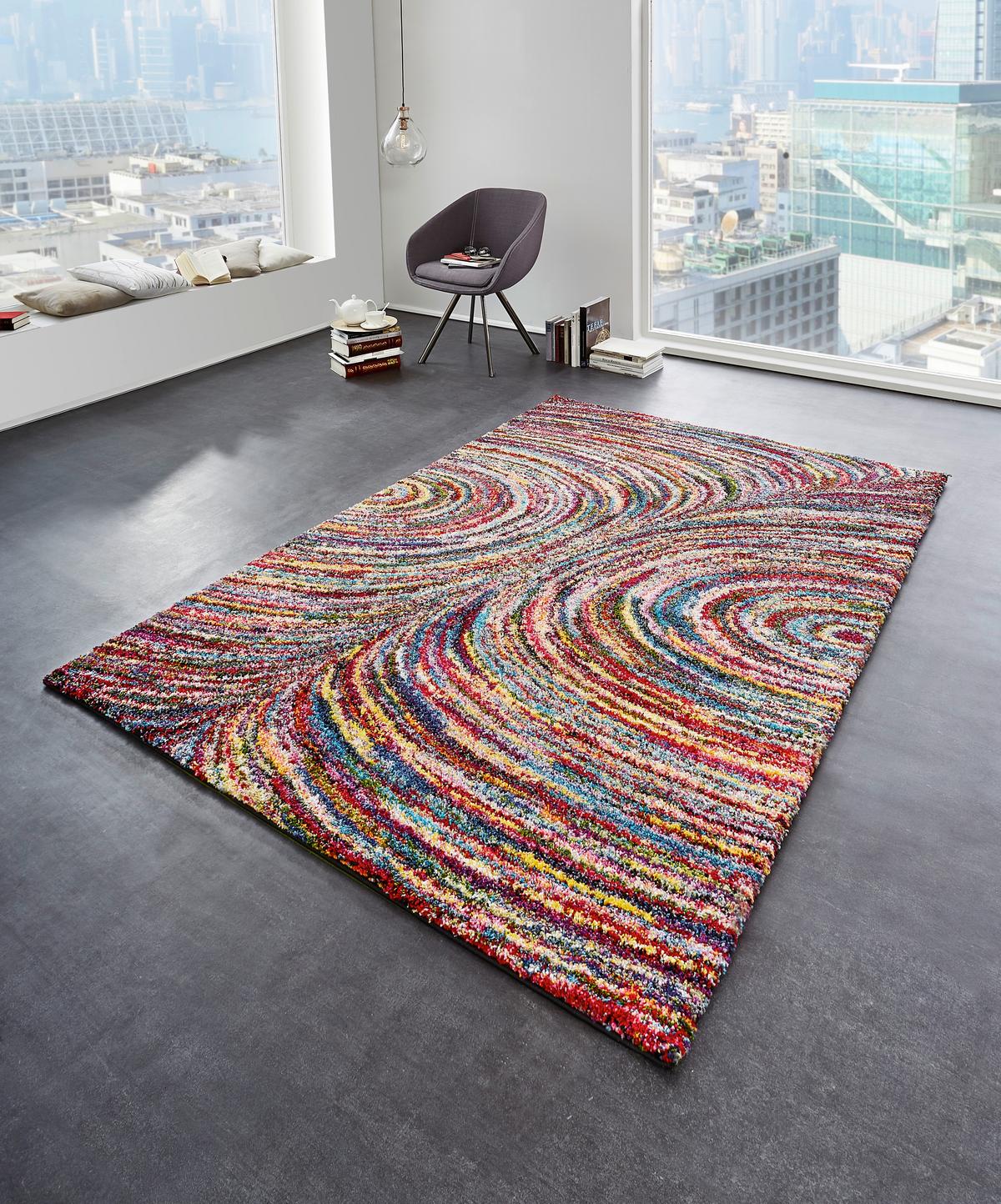 Webteppich Color Face Multicolor 160x230 cm - Multicolor, Trend, Textil (160/230cm) - Novel