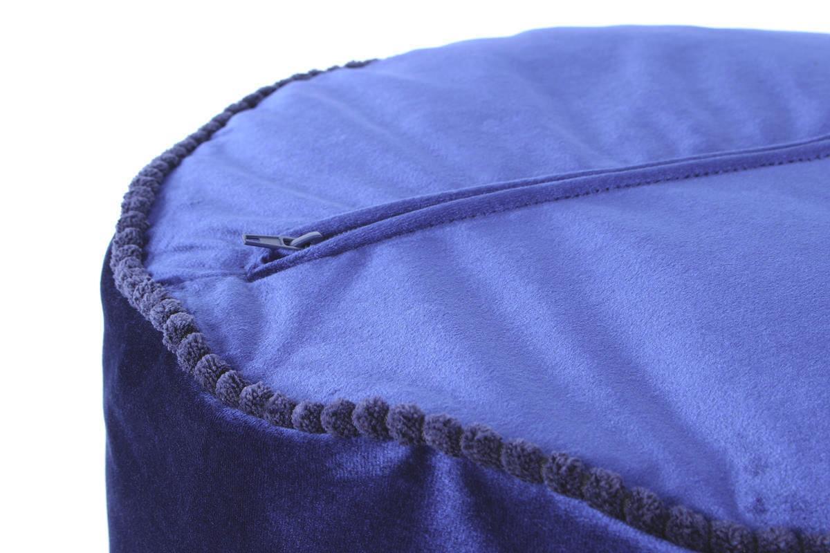 Pouf Taj Mahal Blau - Blau, Basics, Textil (45/38cm)