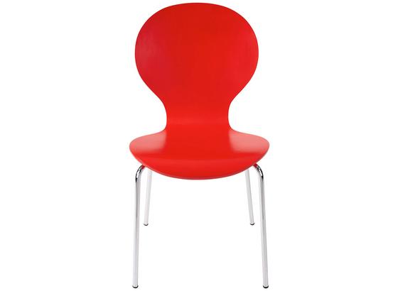 Stuhl Basic Rot - Chromfarben/Rot, KONVENTIONELL, Holz/Metall (45/88/50cm) Stuhl Basic Rot - Chromfarben/Rot, KONVENTIONELL, Holz/Metall (45/88/50cm)