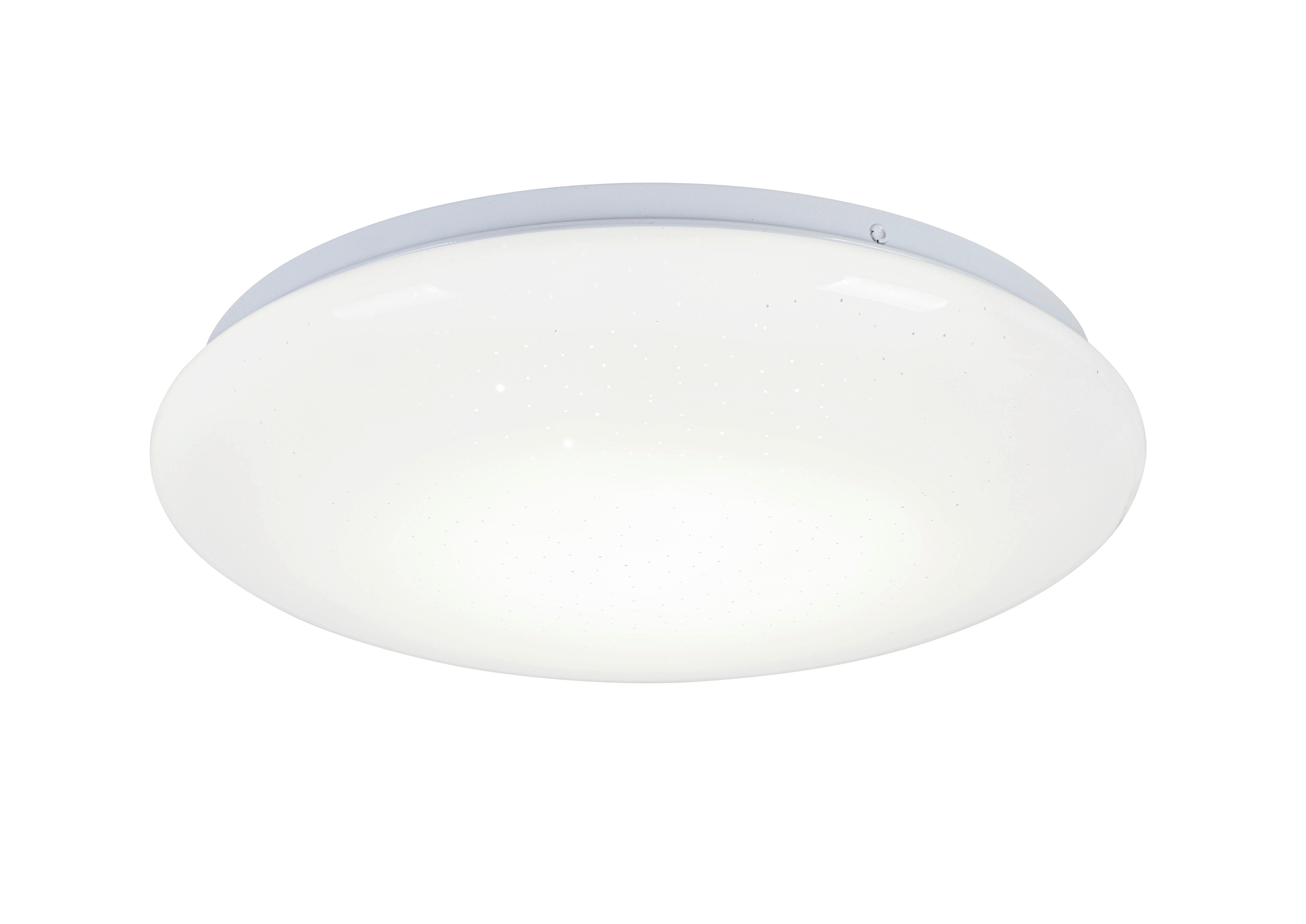 STROPNÍ LED SVÍTIDLO ISKRI - bílá, Moderní, kov/plast (33/6,5cm) - Mömax
