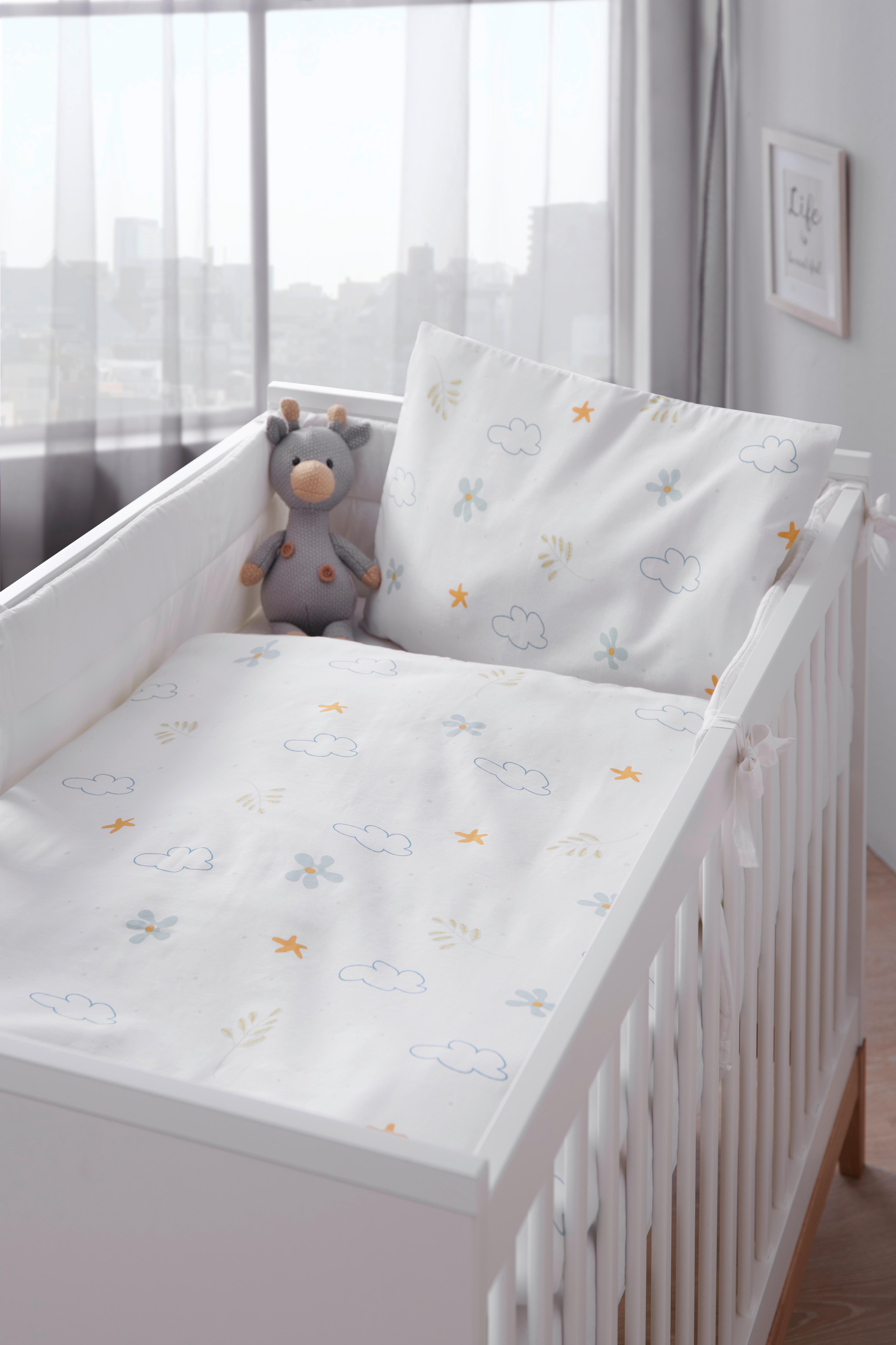 Dětské Povlečení Sally, 40/60+100/135cm - bílá, Moderní, textil (100/135cm) - Premium Living