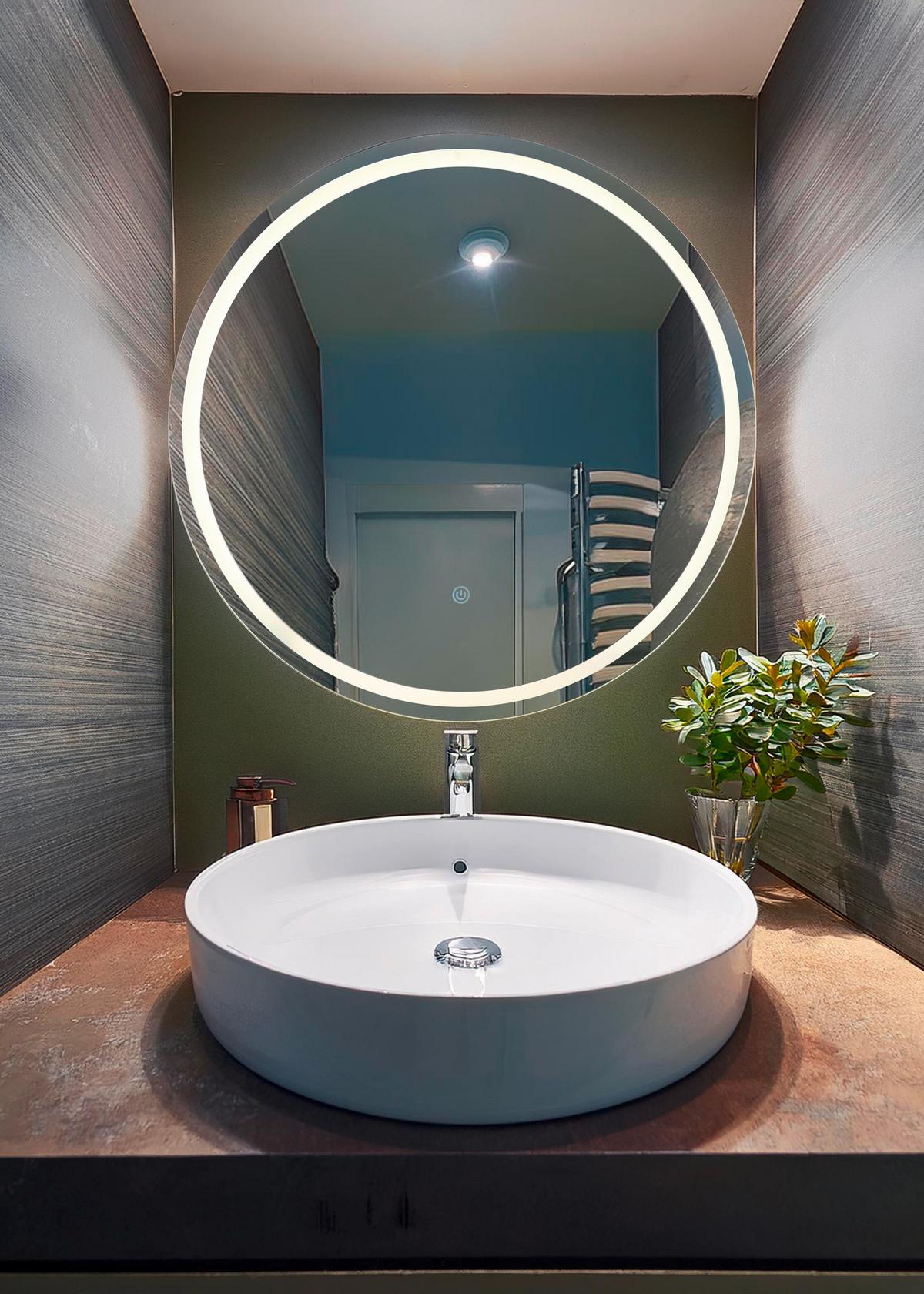 Badezimmerspiegel 84034 - Basics, Glas/Kunststoff (75/0,4/2,4cm) - Globo