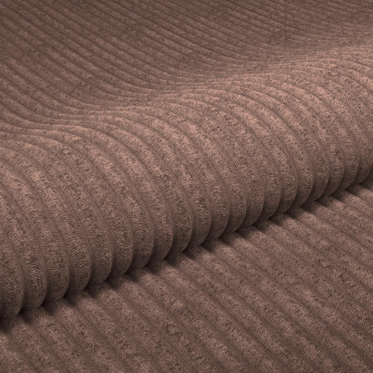 Rohová sedačka ALEX, růžový manšestr - růžová/přírodní barvy, Moderní, textil/plast (246/88cm)