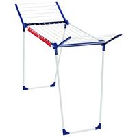 Wäscheständer Pegasus 150 LxBxH: 157x55x87 cm, klappbar - Blau/Weiß, Basics, Kunststoff/Metall (157/55/87cm) - Leifheit