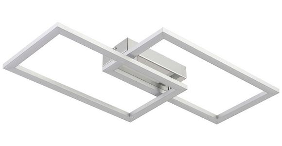 LED-Deckenleuchte Tracy L: 50 cm - Alufarben, MODERN, Kunststoff/Metall (50/28/6cm) - Luca Bessoni