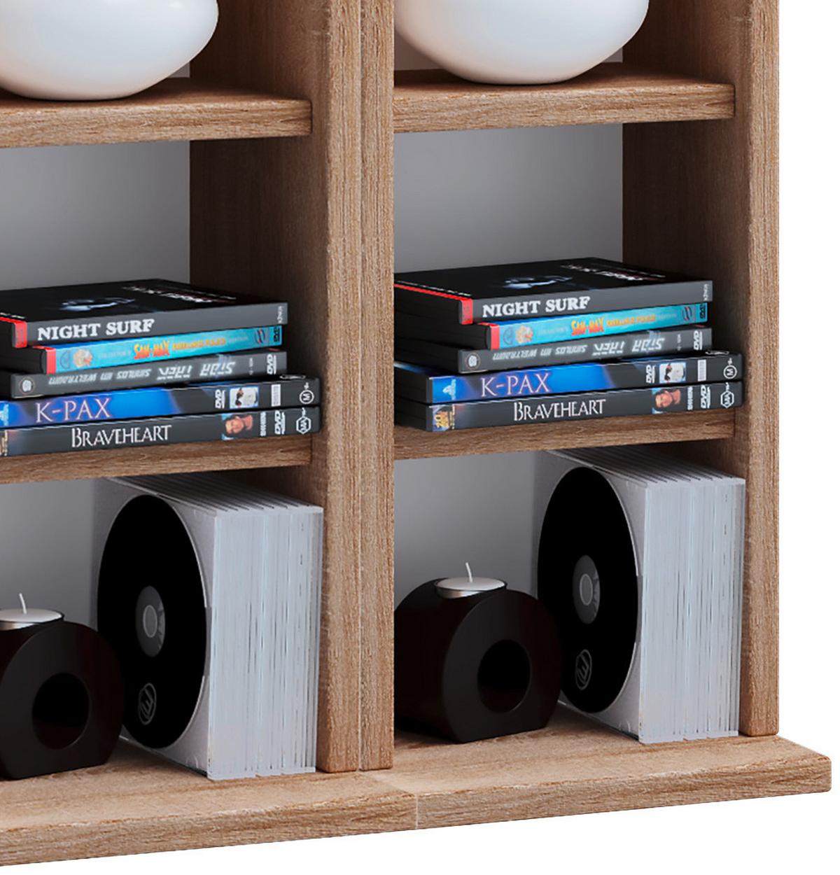 CD Regal Milano 42 cm Eiche Dekor - Eichefarben, KONVENTIONELL, Holzwerkstoff (42/92/20cm) - MID.YOU