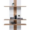 Wandregal Auris B: 100 cm Eiche Dekor/Weiß - Erlefarben/Weiß, MODERN, Holzwerkstoff (100/143/25cm) - Luca Bessoni