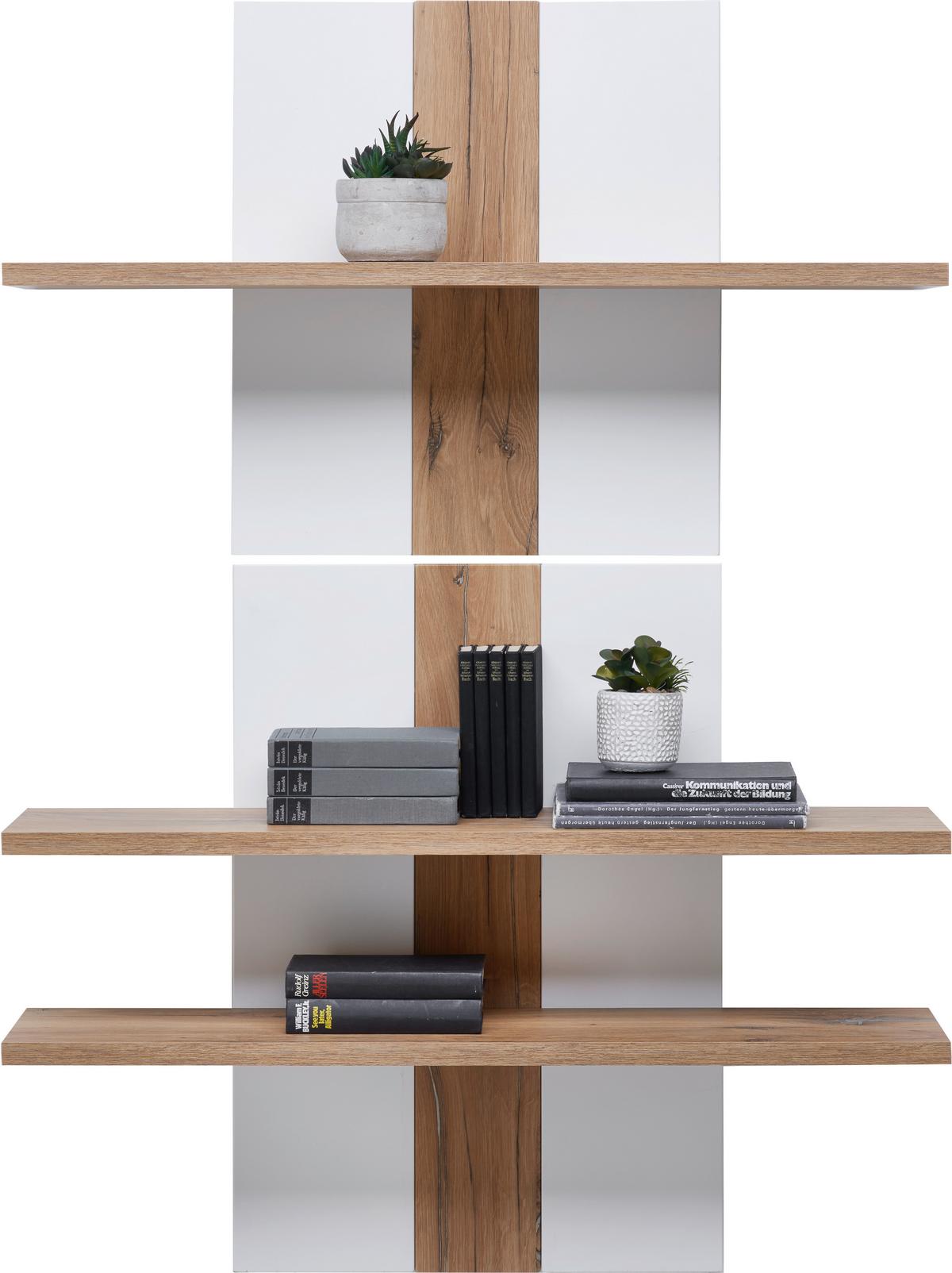 Falipolc Auris - éger/fehér, Modern, faalapú anyag (100/143/25cm) - Luca Bessoni