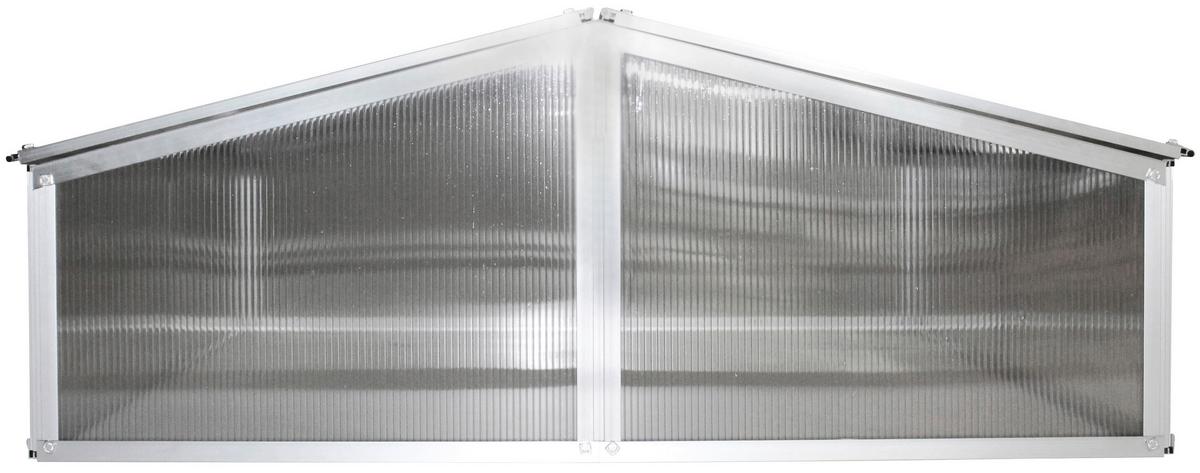 Frühbeetkasten Gaia Aluminium Ca. 102,3x38,9x120,5 Cm - Alufarben, Basics, Metall (102,3/38,9/120,5cm)