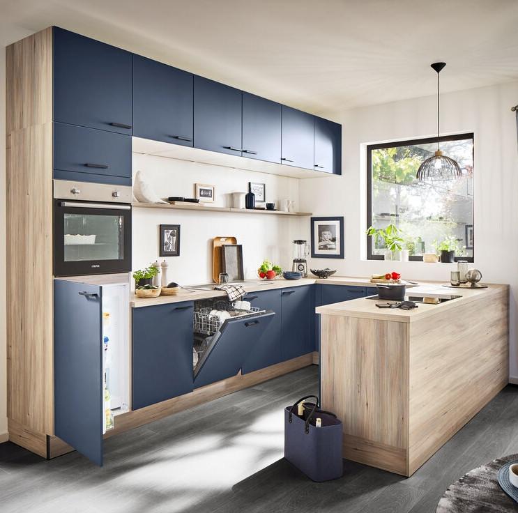 Einbauküchen Pn 210 Frei Planbar Modernes Design - Holzwerkstoff - Pino