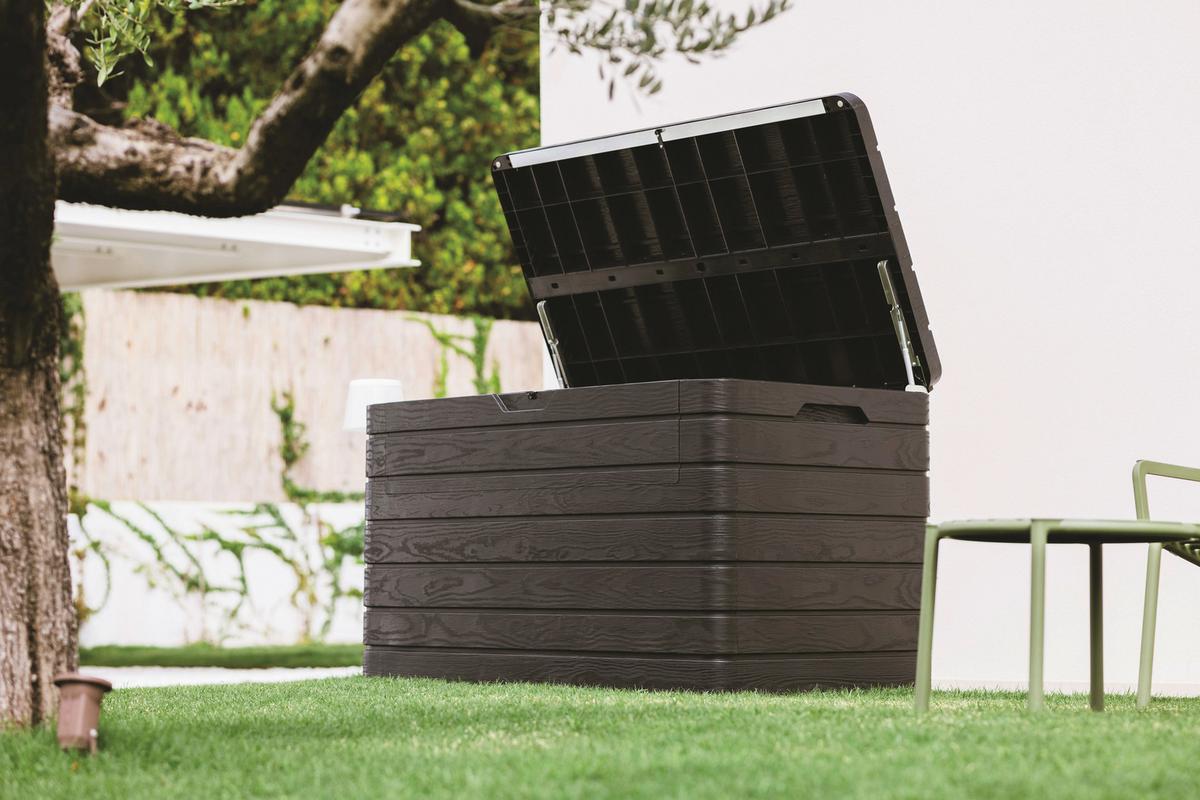 BOX NA VANKÚŠE DOLOMITI - antracitová, Basics, plast (146/85/82cm) - Mömax