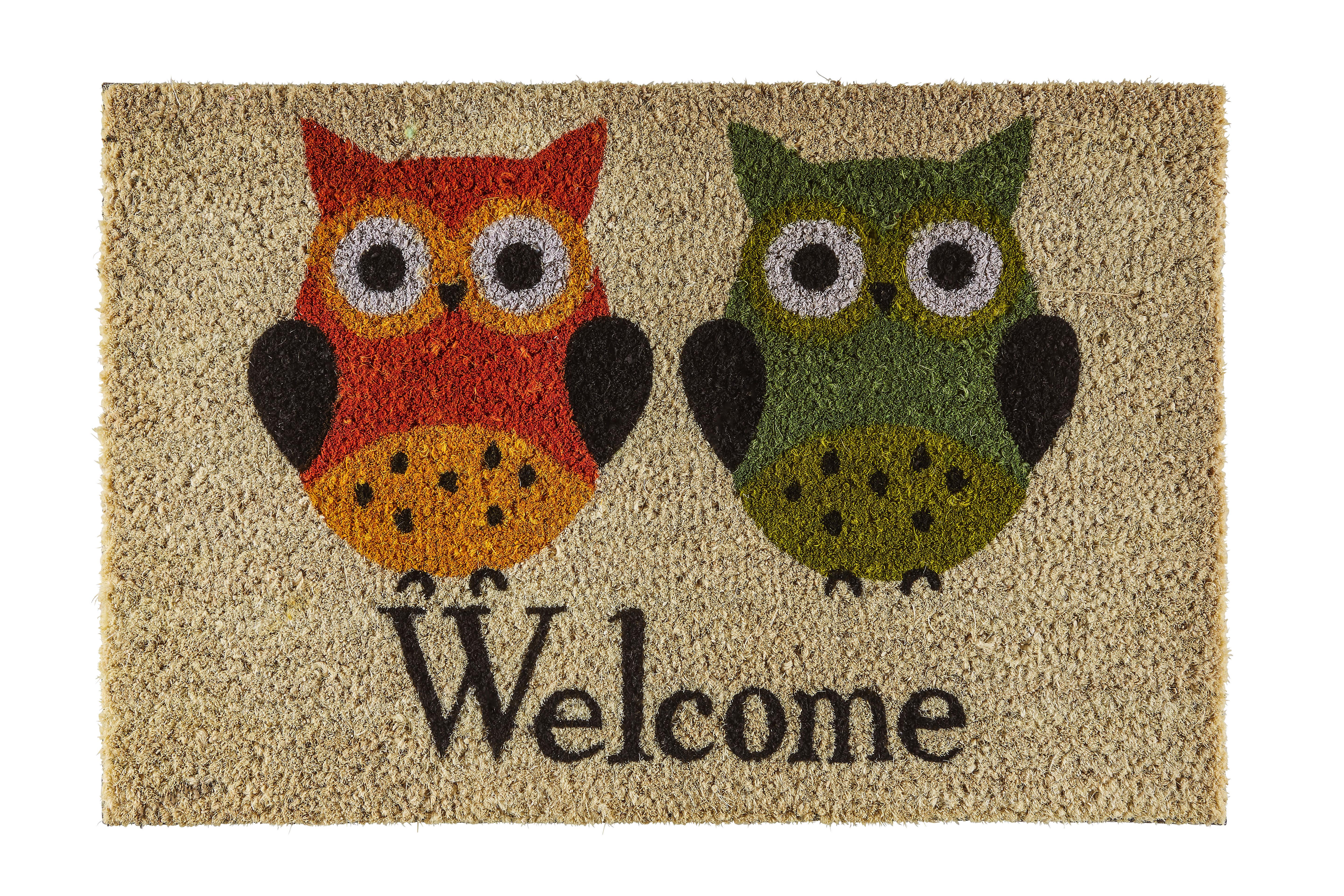 ROHOŽKA Welcome sovy, 40/60cm - prírodná farba, textil (40/60cm) - Mömax
