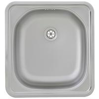 Spüle Dallas Edelstahl 46,5x15,5 cm - Edelstahlfarben, Basics, Metall (46,5/15,5/43,5cm) - Respekta
