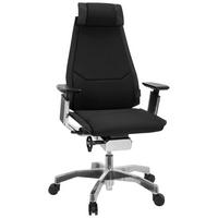 Drehstuhl Gendia Pro Schwarz Bis 120 Kg - Silberfarben/Schwarz, Basics, Kunststoff/Textil (57/119/46cm) - MID.YOU
