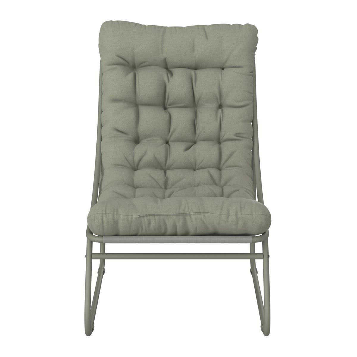 Gartensessel Nora - Grün, MODERN, Textil/Metall (62/85/87cm) - Luca Bessoni