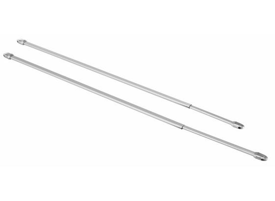 Vitrážová Tyč Simple - strieborná, plast (100-190cm) - Mömax modern living Vitrážová Tyč Simple - strieborná, plast (100-190cm) - Mömax modern living