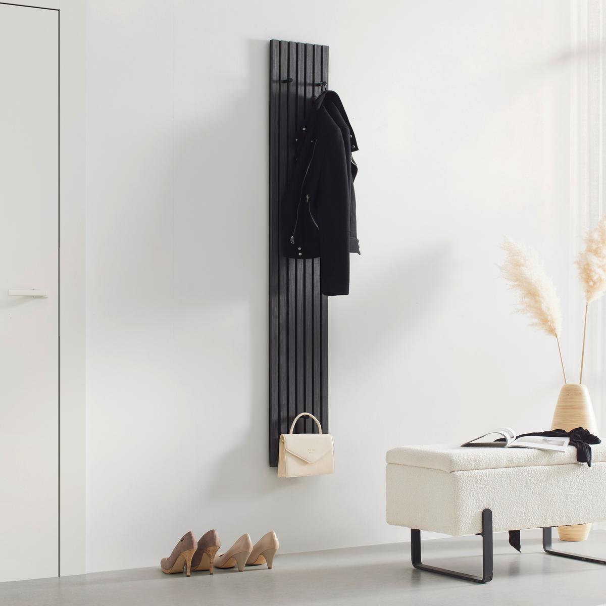 Šatníkový panel GRACE v dekore dub sivý - sivá, Modern, kompozitné drevo/textil (25/160/7cm) - Mömax