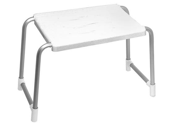 Badhocker Help Base - Alufarben/Weiß, KONVENTIONELL, Kunststoff/Metall (36/33/26cm) Badhocker Help Base - Alufarben/Weiß, KONVENTIONELL, Kunststoff/Metall (36/33/26cm)