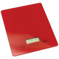 KUCHYNSKÁ VÁHA CHRISTMAS FABLE - červená, Konventionell, plast/sklo (22,4/15,7/1,9cm) - Modern Living