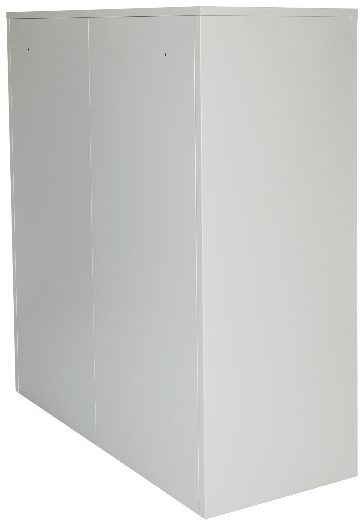 Aktenschrank Color As B: 90 Cm Hellgrau Abschließbar - Hellgrau, Basics, Metall (90/105/40cm) - MID.YOU