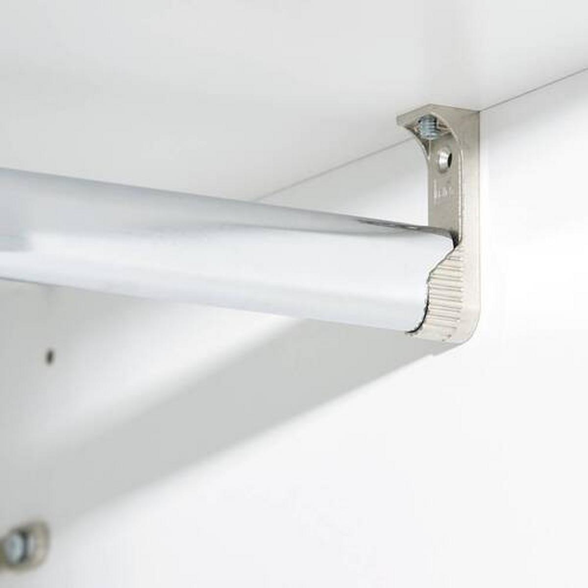 Drehtürenschrank 294 cm Lucca Weiß - Weiß, MODERN, Holzwerkstoff (299/222/60.1cm)