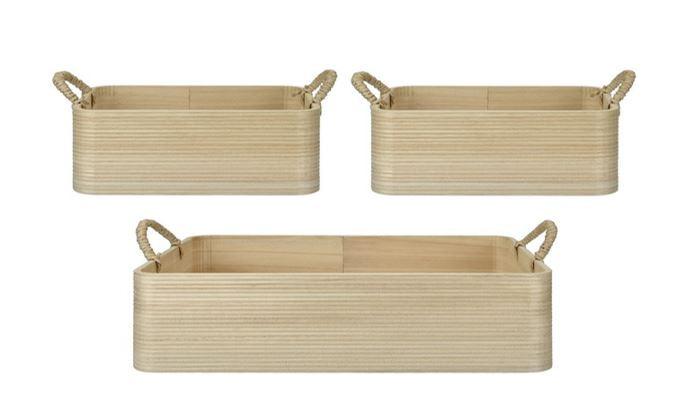 Aufbewahrungsbox Paula - Naturfarben, Basics, Holz/Papier (36/25/11,5cm) - Luca Bessoni