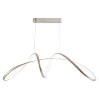 Hängeleuchte 5050/s H: 120 Cm Silberfarben - Silberfarben, Design, Metall (92/29/120cm)