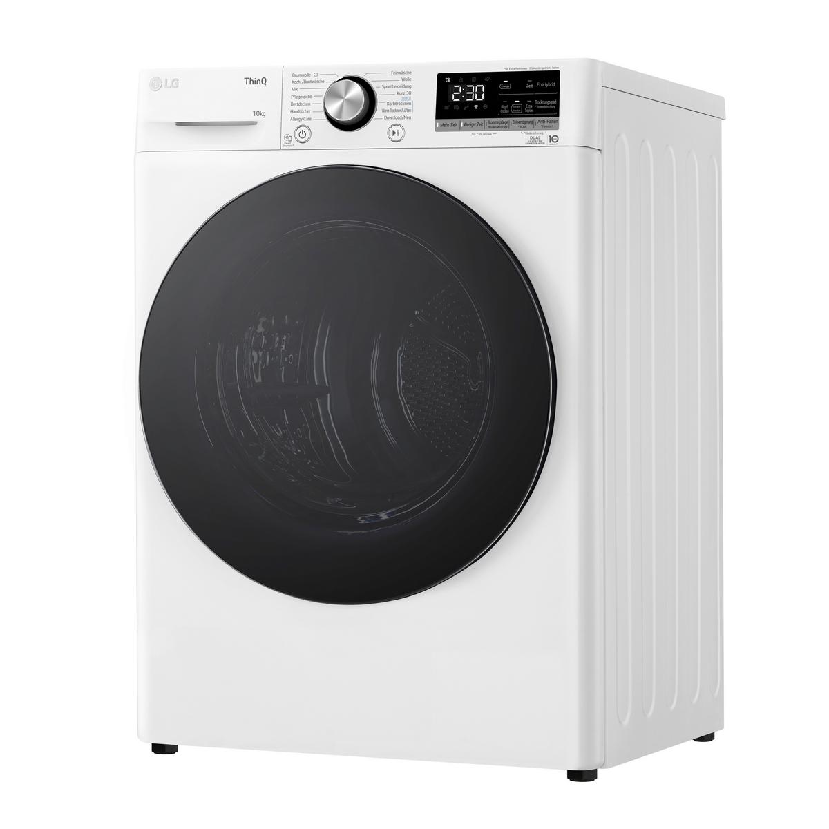 Trockner V9a2xt Weiss - Weiß, Basics, Glas/Kunststoff (60/85/66cm) - LG