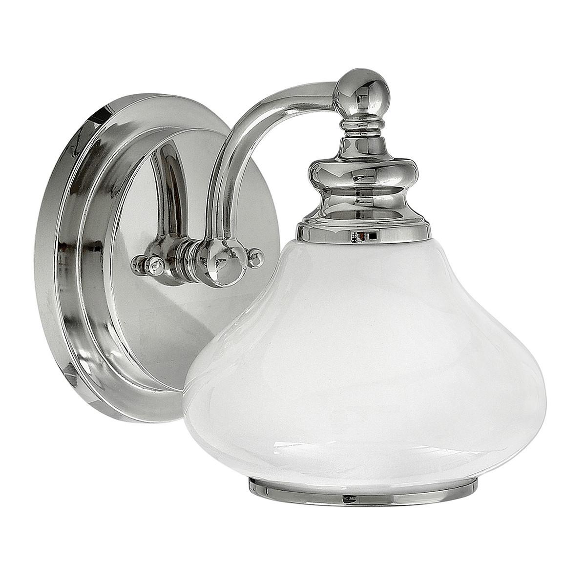 Bad-Wandleuchte Ainsley Ip44 1-Flammig In Chromfarben - Chromfarben, Design, Glas/Metall (16/19.1/20.6cm) - Elstead Lighting
