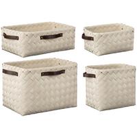 Aufbewahrungsboxen-set Nala - Beige/Braun, KONVENTIONELL, Kunststoff - James Wood