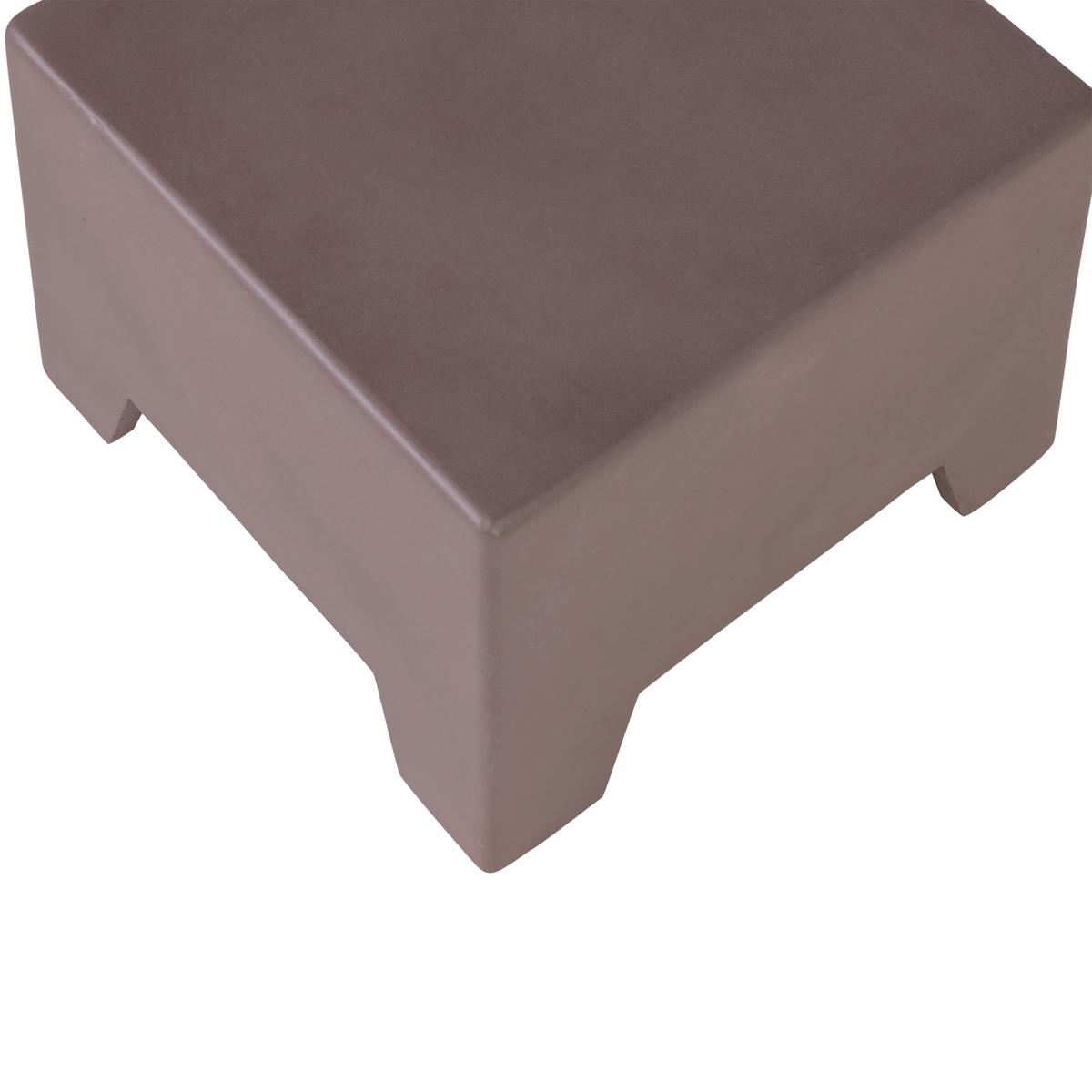 Beistelltisch Zina Braun B: 50 cm - Braun, Design, Glas/Keramik (50/50/36cm) - Livetastic