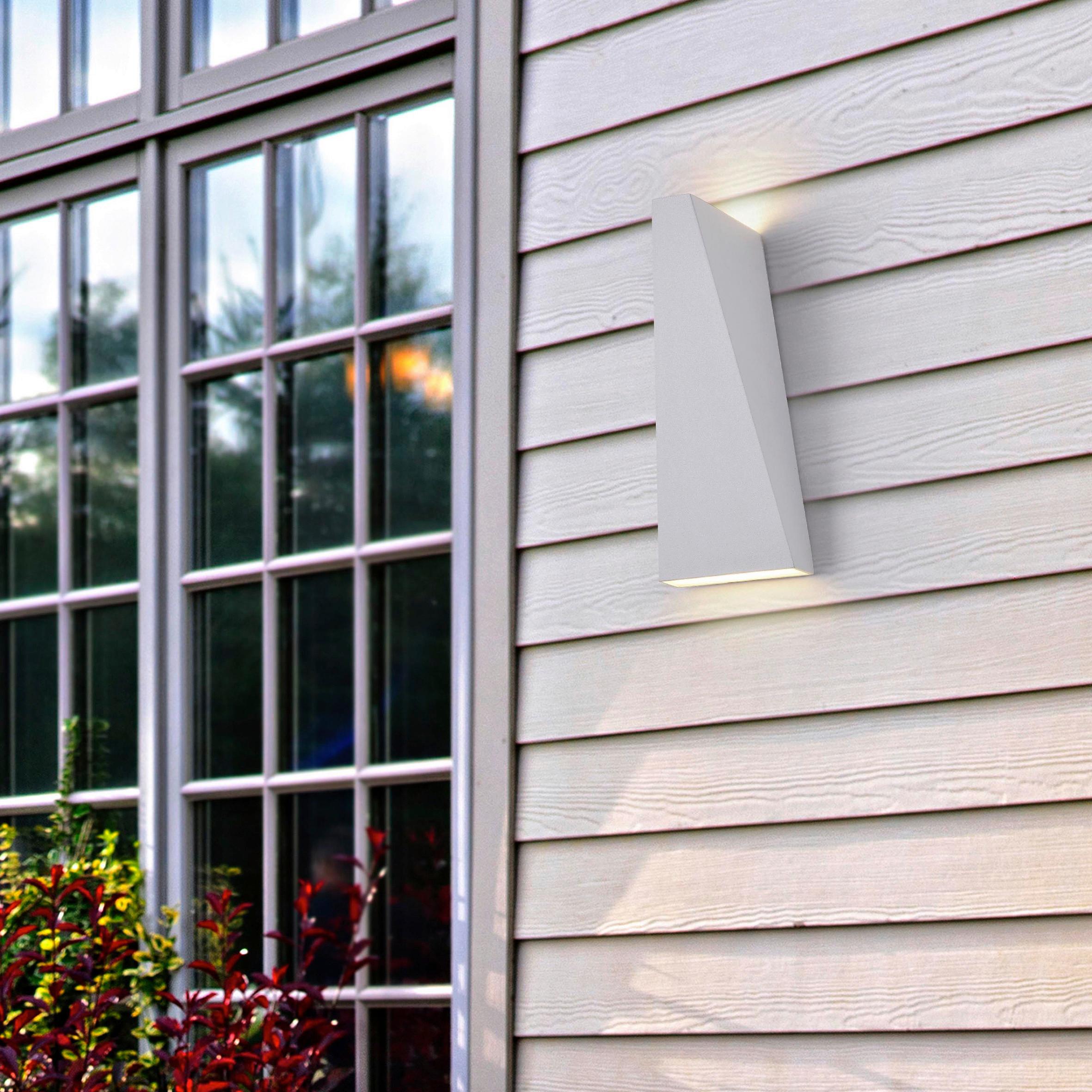 Außenwandleuchte Times Square - Weiß, Trend, Metall (9/20/9cm) - MAYTONI