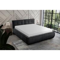 Polsterbett mit Lattenrost Lacjo Anthrazit 180x200 cm - Beige/Anthrazit, LIFESTYLE, Holz/Holzwerkstoff (180/200cm) - Livetastic