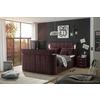 Boxspringbett Mit Topper 180x200 Cm Dallas - Aubergine, MODERN, Holzwerkstoff/Textil (180/200cm) - MID.YOU