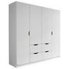 Drehtürenschrank grifflos 181cm Freising, Alpinweiß - Weiß, MODERN, Holzwerkstoff (181/197/54cm) - Rauch Möbel