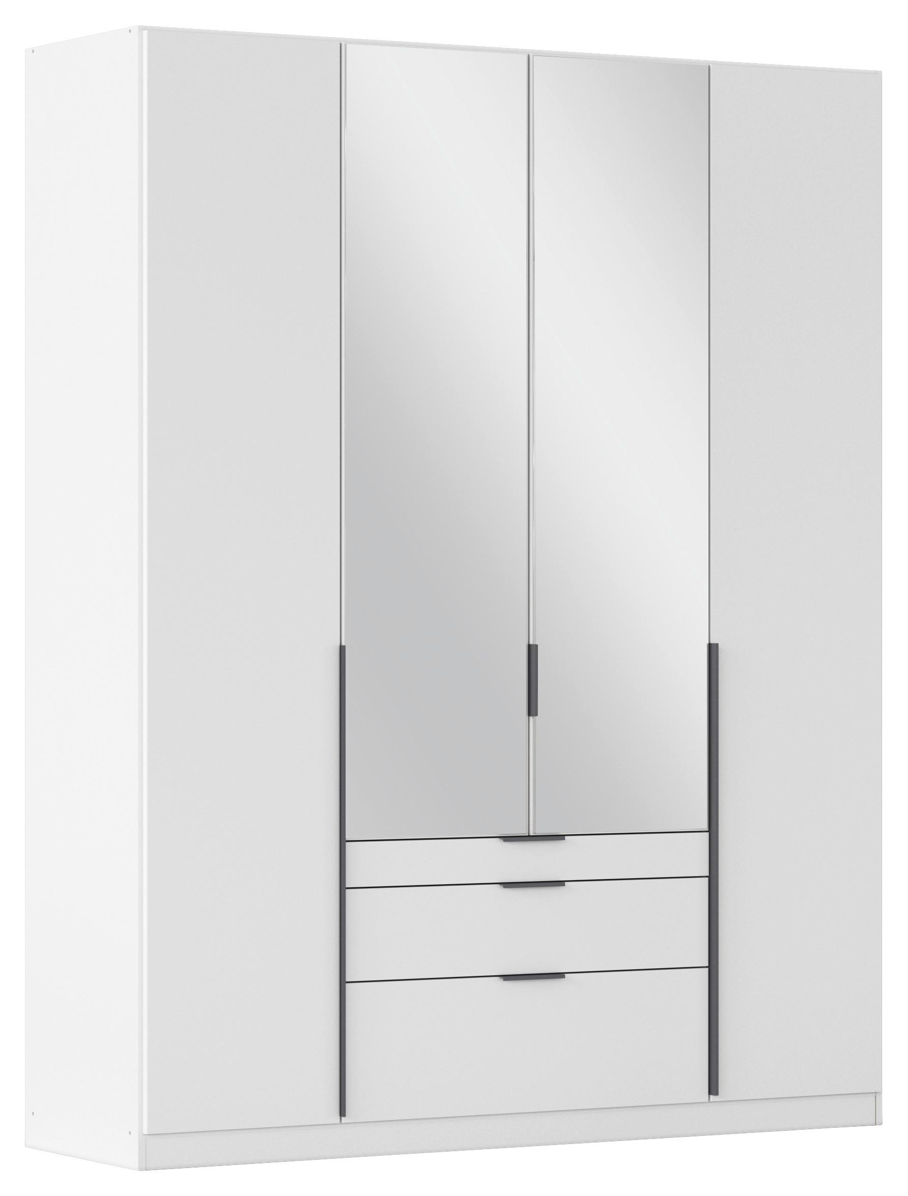 Drehtürenschrank Alabama Weiß B: 181 Cm - Weiß, MODERN, Holzwerkstoff (181/229/54cm) - Rauch Möbel