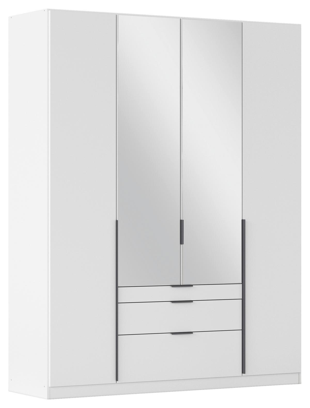 Drehtürenschrank Alabama Weiß B: 181 Cm - Weiß, MODERN, Holzwerkstoff (181/229/54cm) - Rauch Möbel