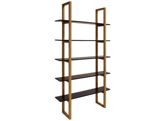 Regal Store B: 110 cm Eichefarben - Eichefarben/Schwarz, Design, Holz/Holzwerkstoff (110/200/28cm) - Livetastic Regal Store B: 110 cm Eichefarben - Eichefarben/Schwarz, Design, Holz/Holzwerkstoff (110/200/28cm) - Livetastic