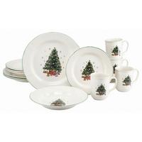Kombiserviceset 16 tlg. Steingut, Multicolor/Weiß - Multicolor/Weiß, Basics, Keramik - Creatable