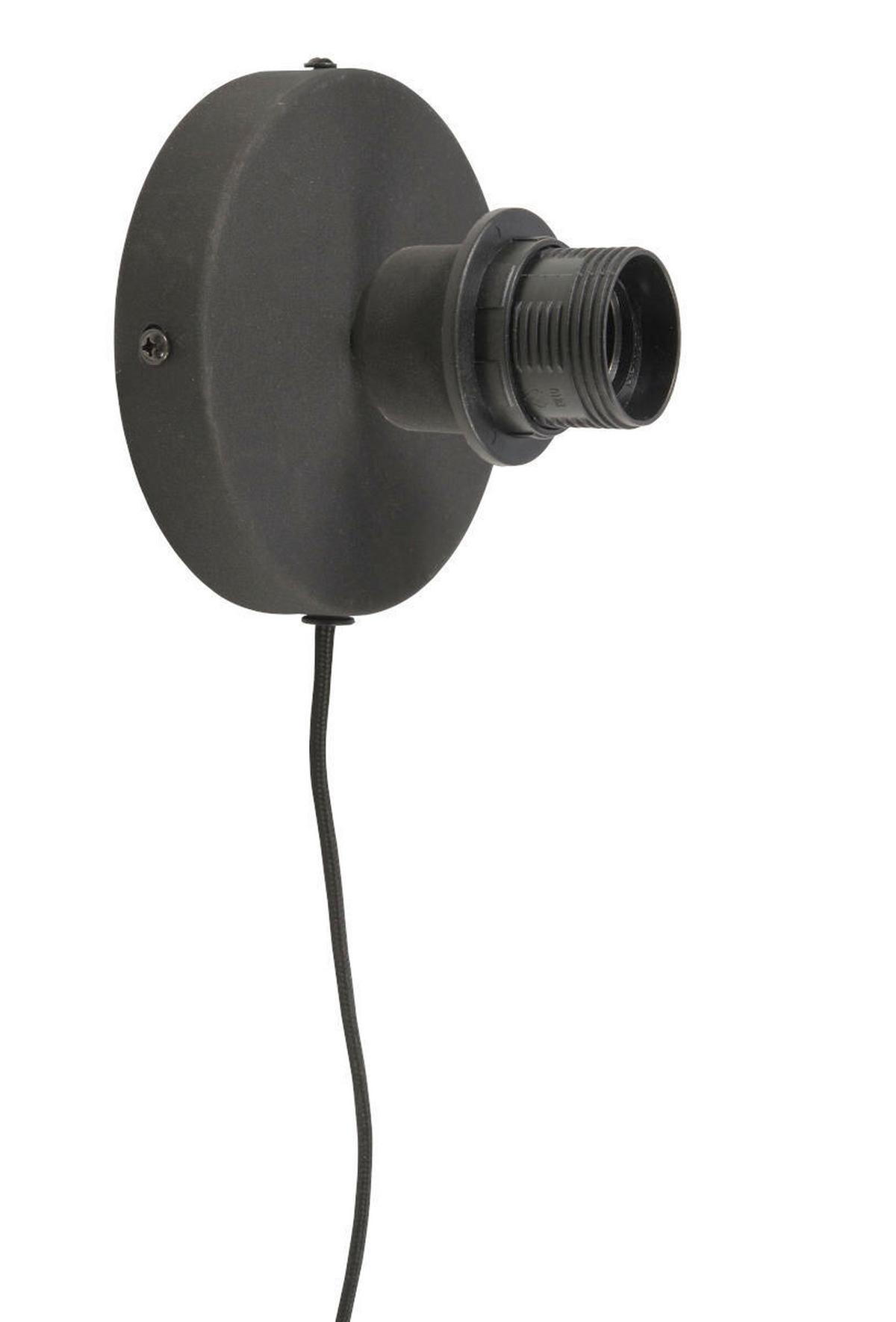 Wandleuchte Kalimanta 1-Flammig - Hellbraun/Schwarz, Natur, Naturmaterialien (87/20cm) - Good & Mojo