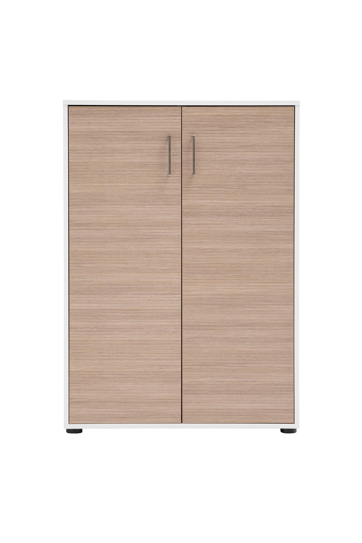 AKTENSCHRANK Metz Weiß/Beige B: 80,1cm - Beige/Weiß, MODERN, Holzwerkstoff (80,1/113,4/38,2cm) - MID.YOU