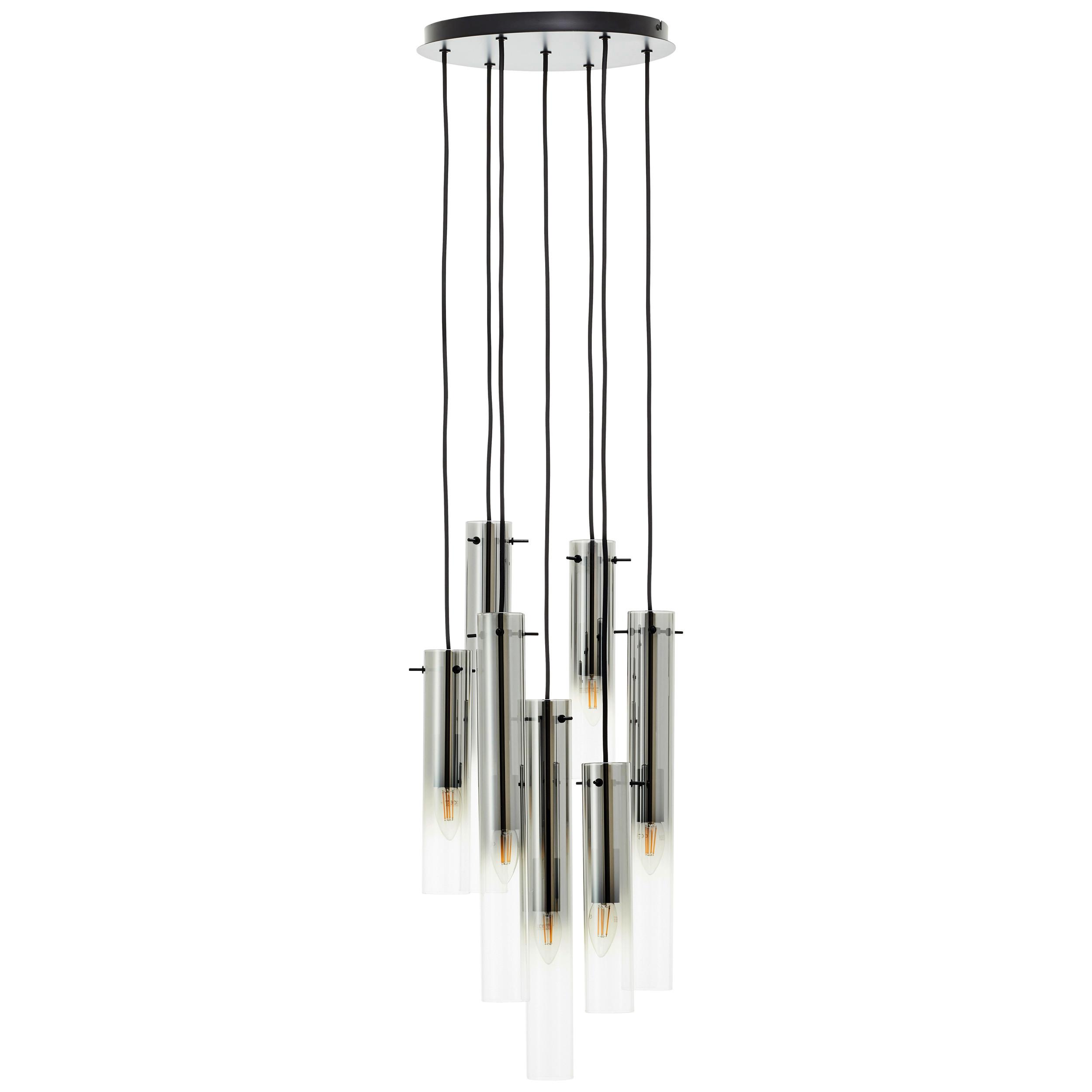 Hängeleuchte 99213/06 Glasini - Schwarz/Grau, Design, Glas/Metall (32/199cm) - Brilliant
