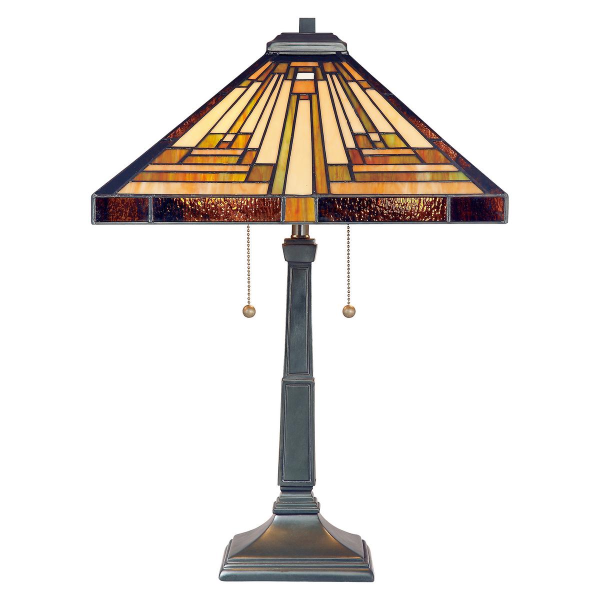 Tischlampe Stephen Bronzefarben Vintage - Bronzefarben, KONVENTIONELL, Glas/Metall (40.6/58.4/40.6cm) - Elstead Lighting