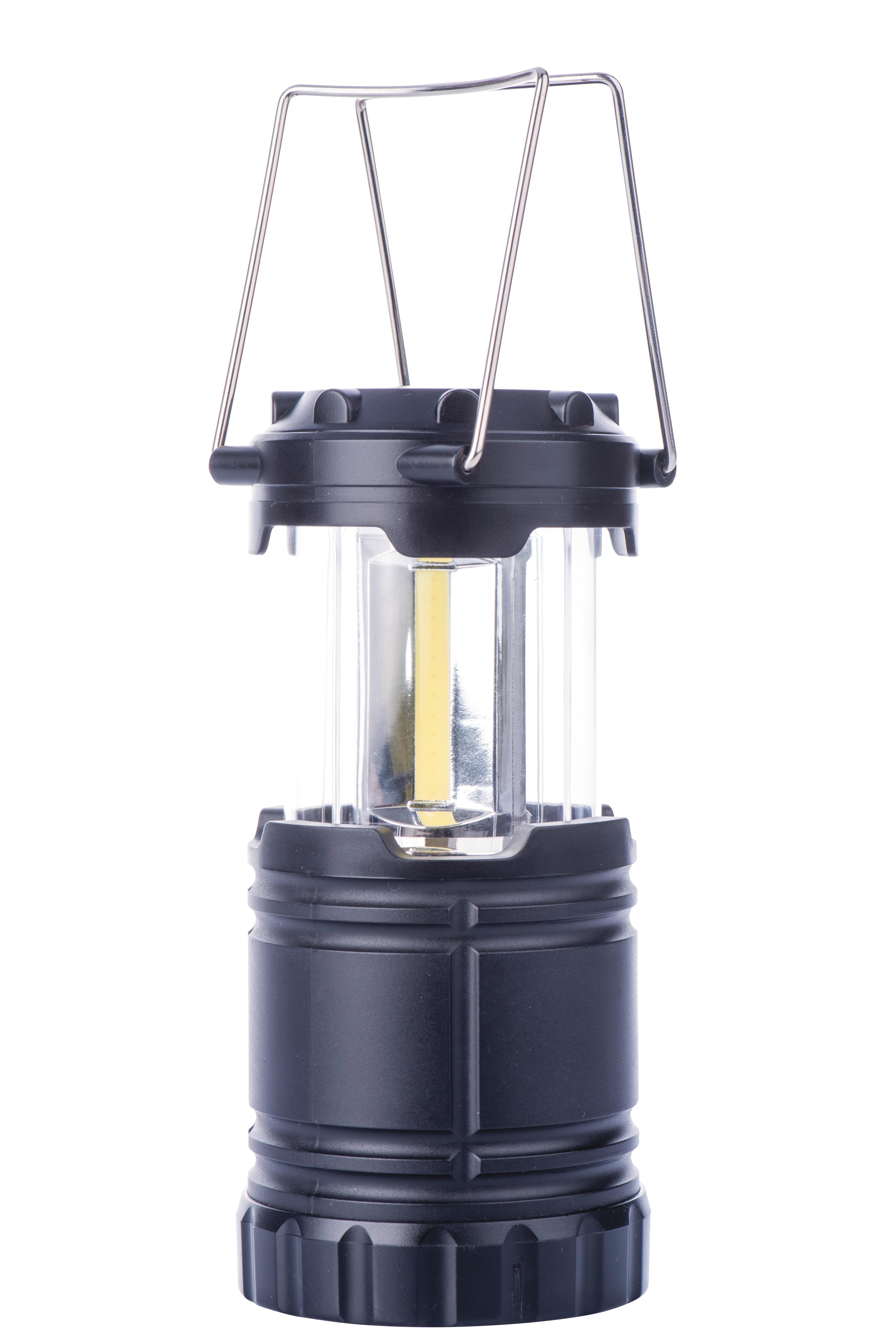 Campingová Lampa P4006 - čierna, Basics, plast (9/17.5/9cm)