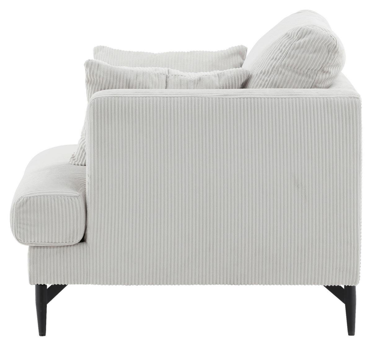 Sessel Sofia - Beige, Design, Textil/Metall (104/82/92cm) - Livetastic