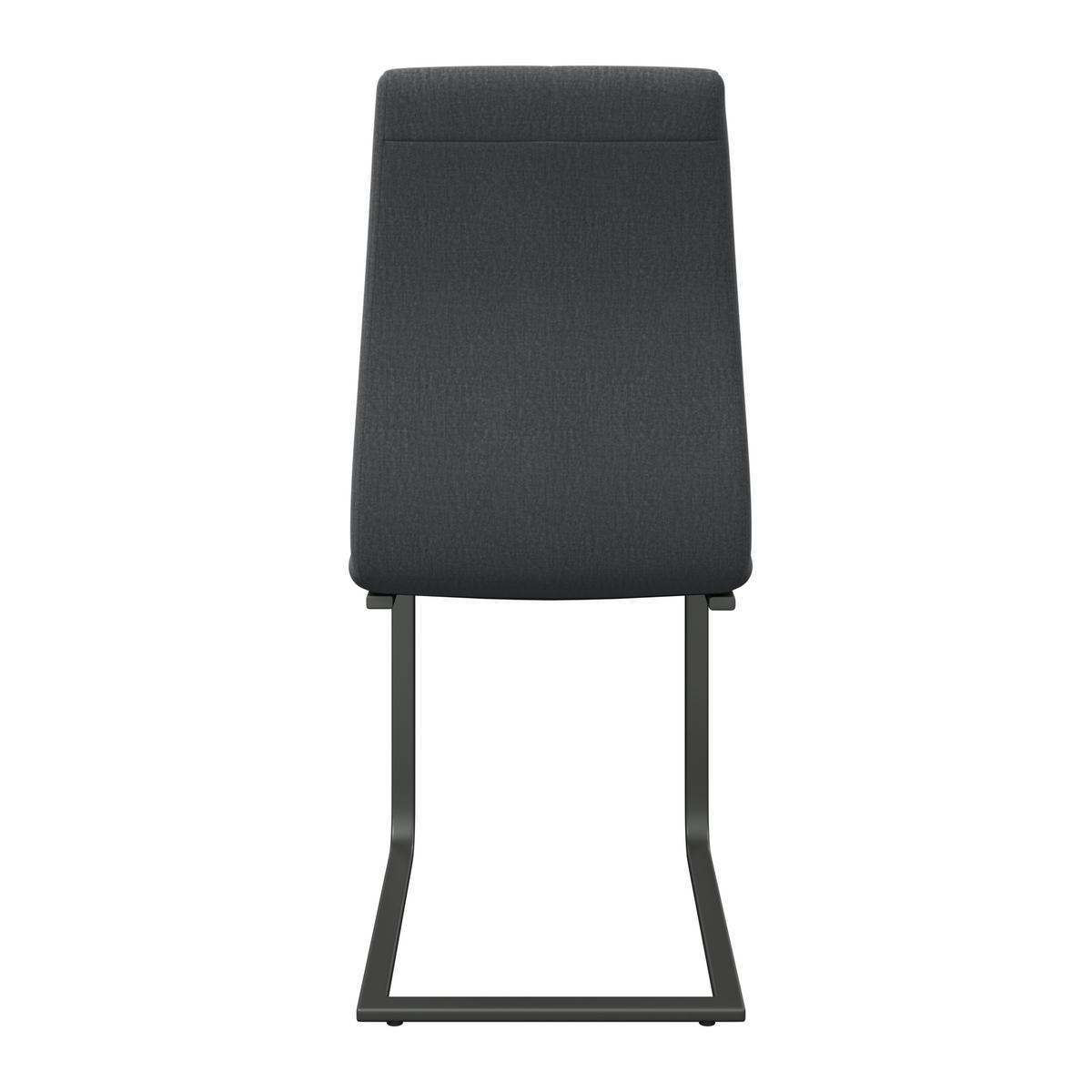 Schwingstuhl Tristan Webstoff schwarz, B: 41cm - Schwarz, MODERN, Holz/Textil (41/102/58cm) - James Wood