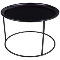 Couchtisch Rund Gusseisen Jackson, Schwarz - Schwarz, MODERN, Metall (56/37,5cm) - MID.YOU
